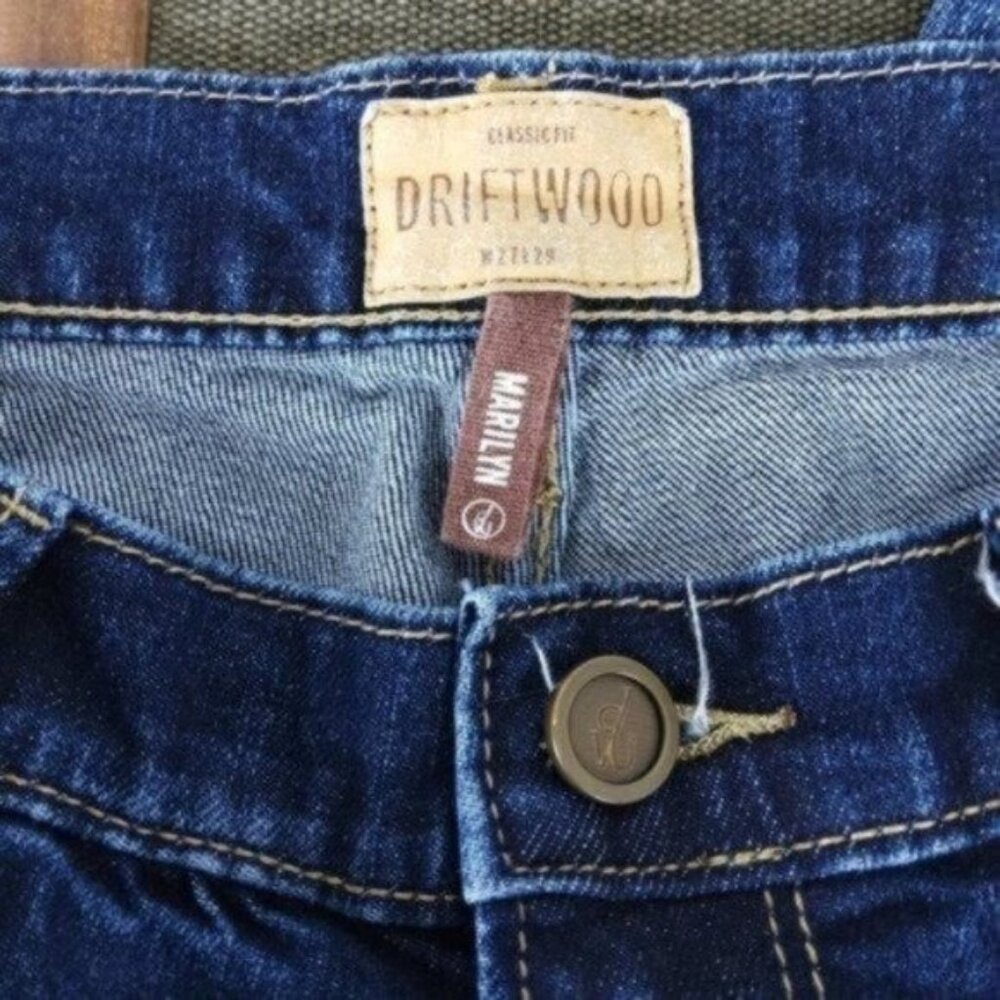 Driftwood Jackie Floral Embroidery Jeans Blue Size 27 - Picture 7 of 8